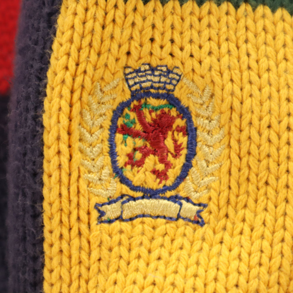 TOMMY HILFIGER トミーヒルフィガー 90s オールド フラッグタグ 長袖 ニット XL マルチ セーター メンズ