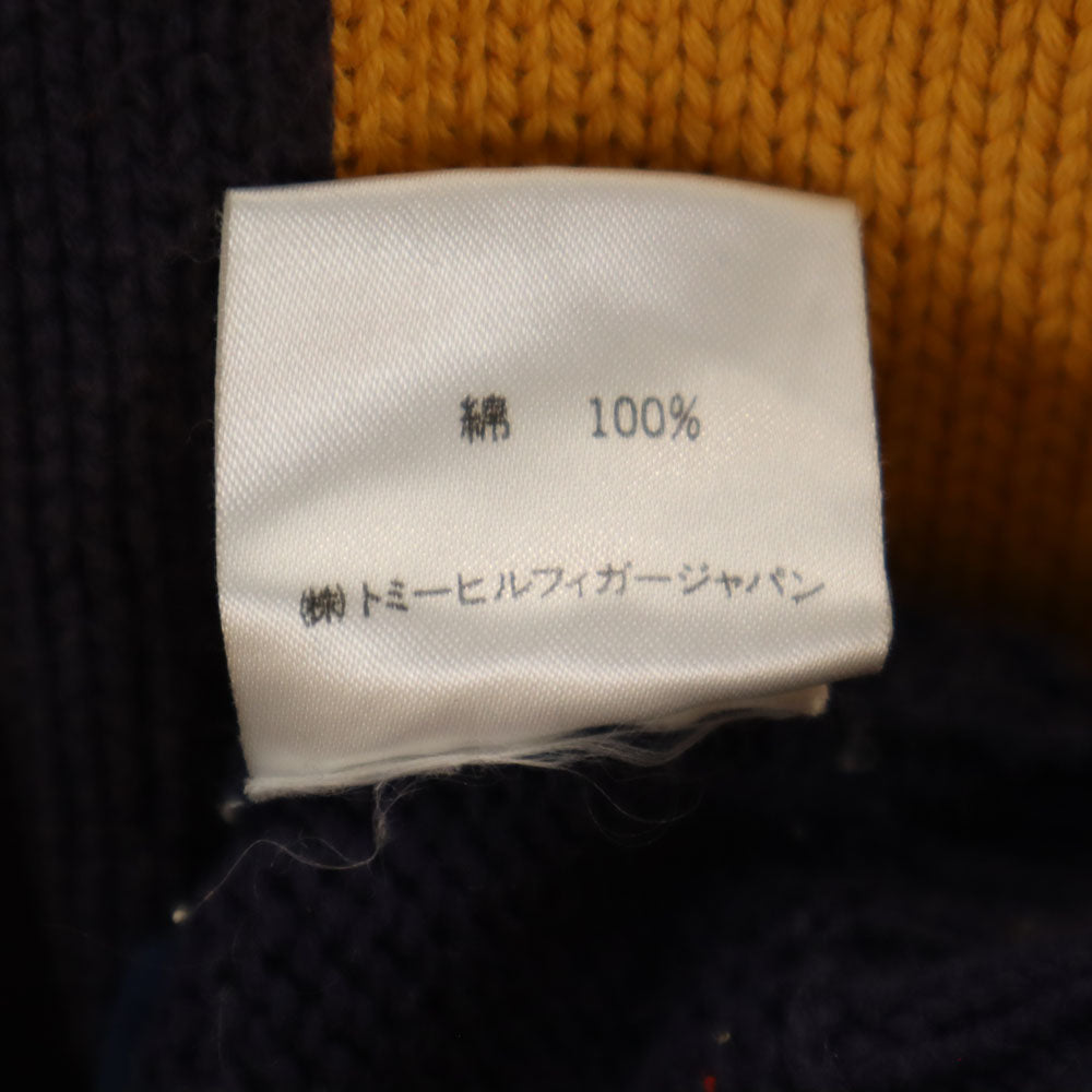 TOMMY HILFIGER トミーヒルフィガー 90s オールド フラッグタグ 長袖 ニット XL マルチ セーター メンズ