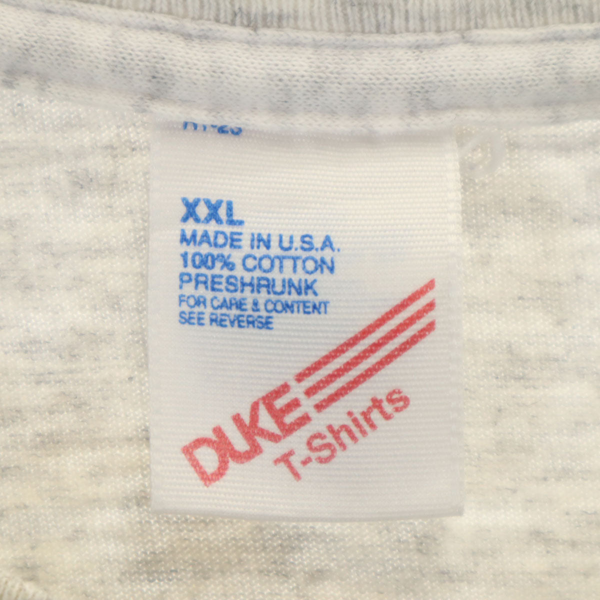 DUKE 90s USA製 オールド 半袖 Tシャツ XXL グレー シングルステッチ ビックサイズ メンズ
