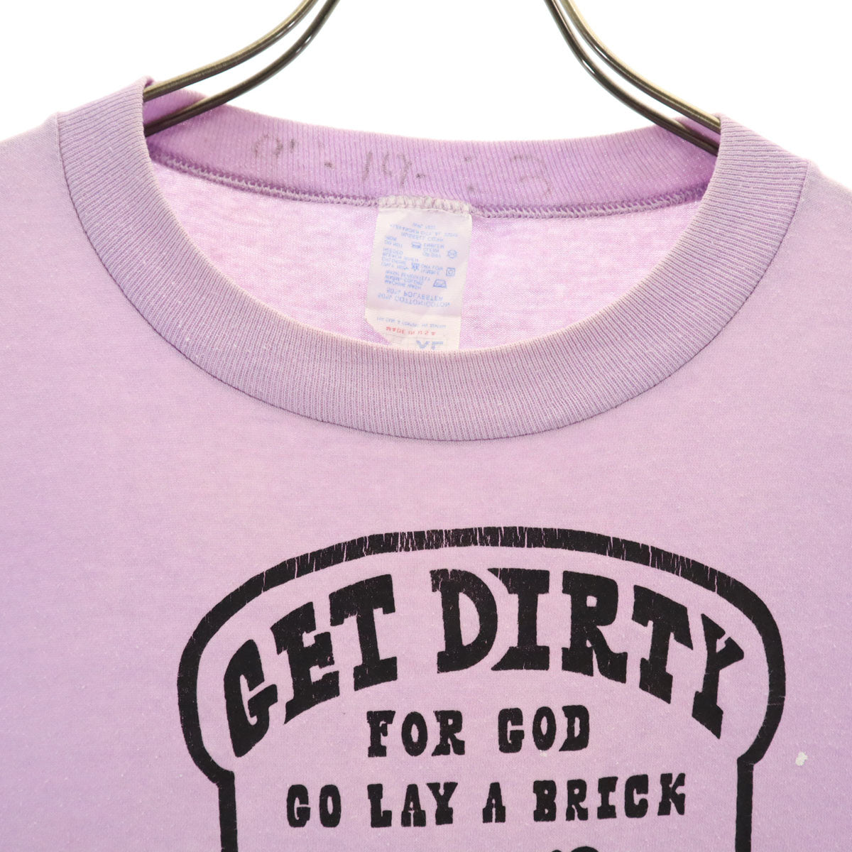 90s USA製 オールド 半袖 Tシャツ XL パープル系 メンズ