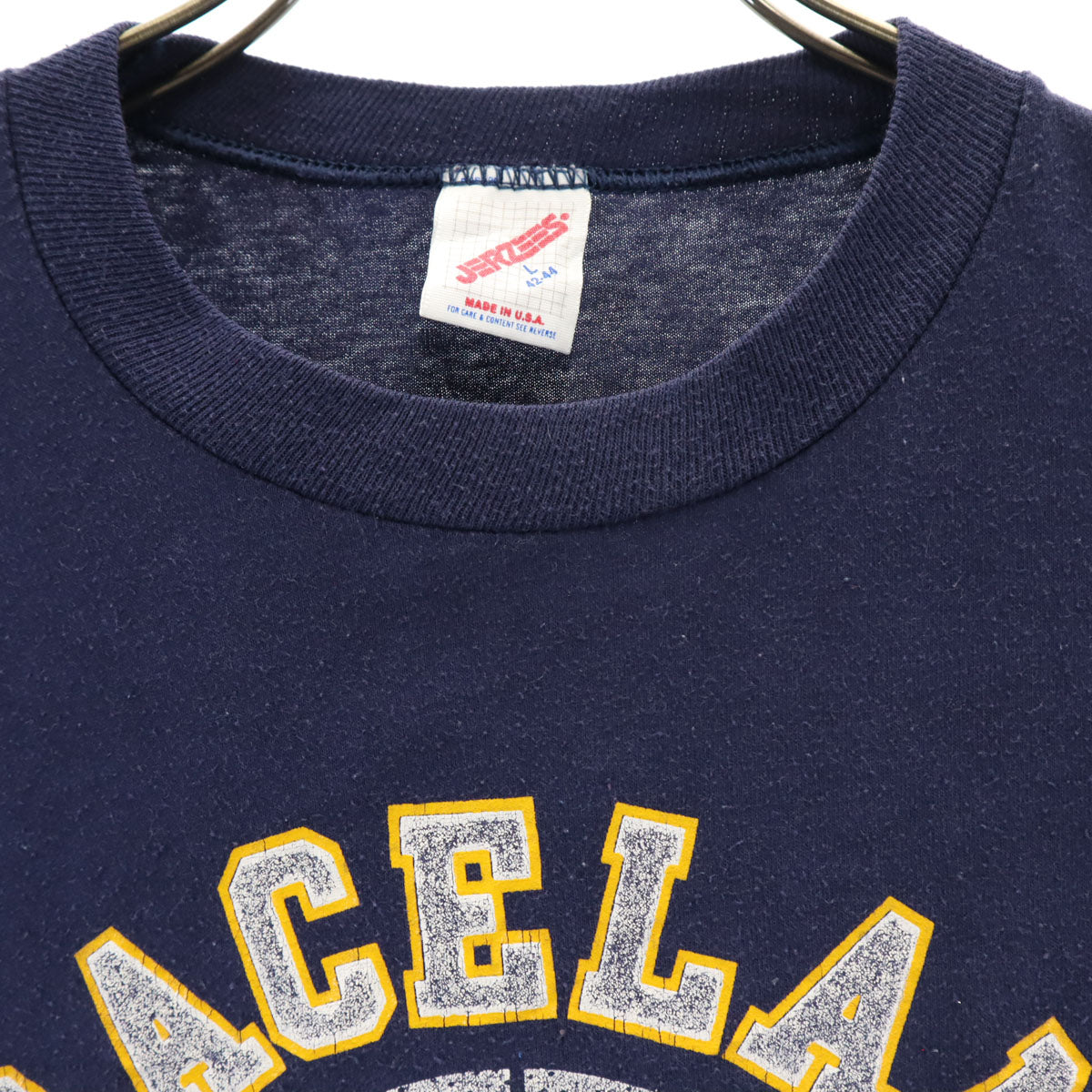 JERZEES ジャージーズ 80s USA製 ヴィンテージ 半袖 Tシャツ L ネイビー メンズ