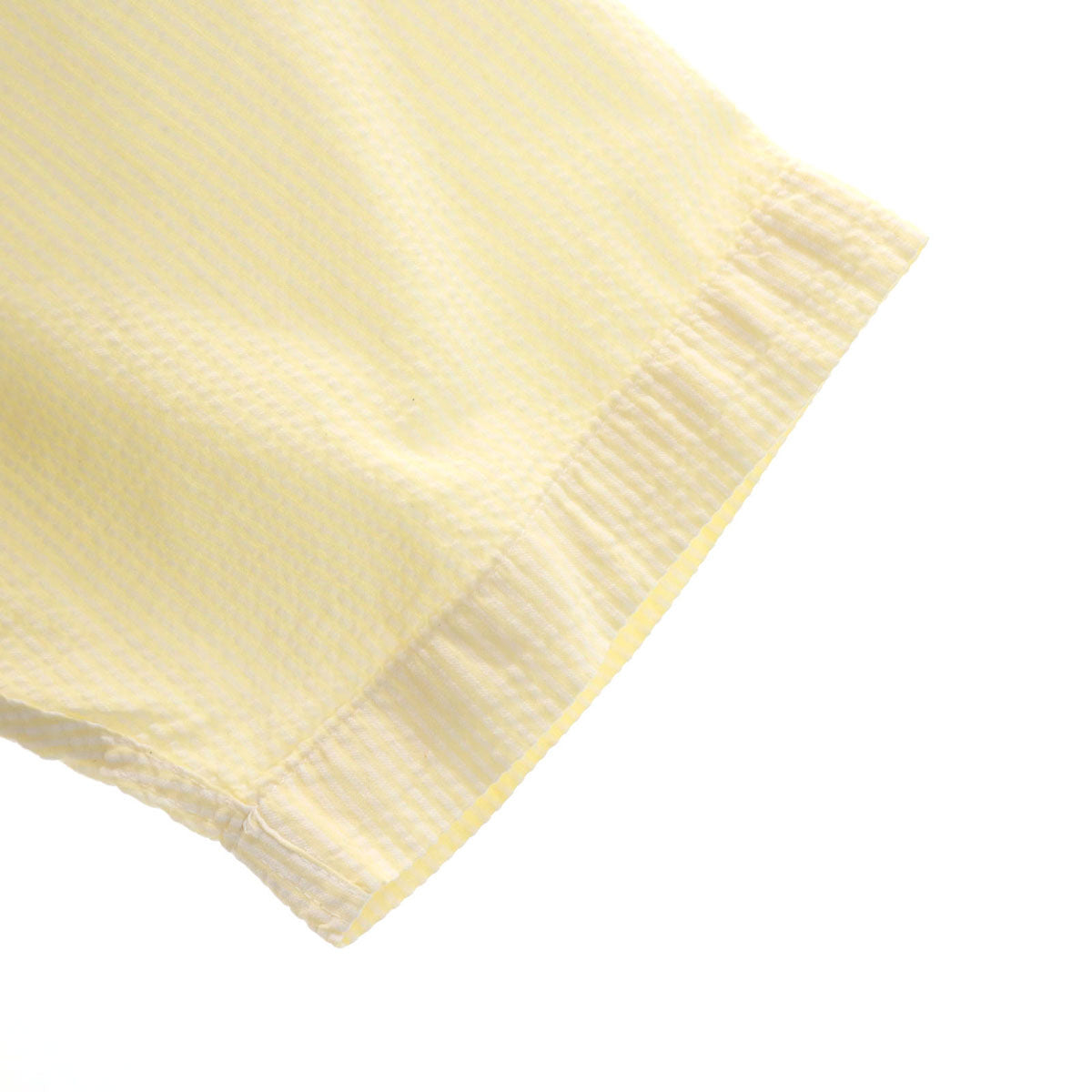 Polo by Ralph Lauren ポロバイラルフローレン 80s ヴィンテージ 緑タグ ボーイズ 半袖 オープンカラーシャツ 16 イエロー シアサッカー キッズ