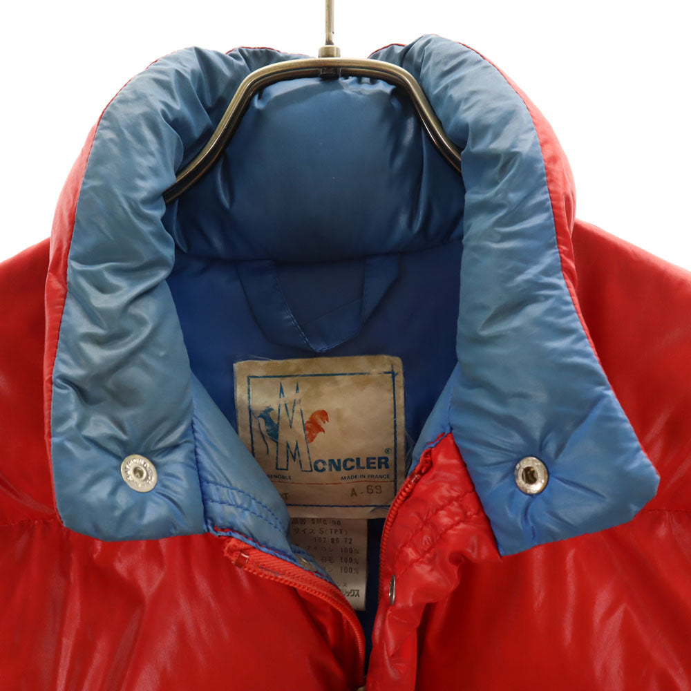 MONCLER モンクレール 80s 90s フランス製 オールド アシックス ダウンジャケット S レッド メンズ