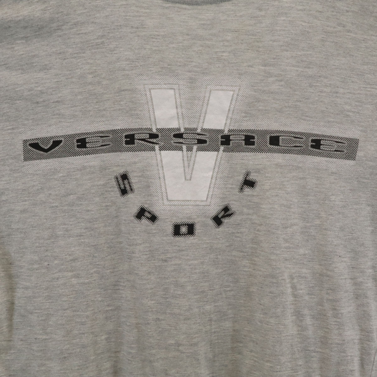 VERSACE SPORT ヴェルサーチ スポーツ 90s イタリア製 オールド 半袖 Tシャツ 50 グレー メンズ