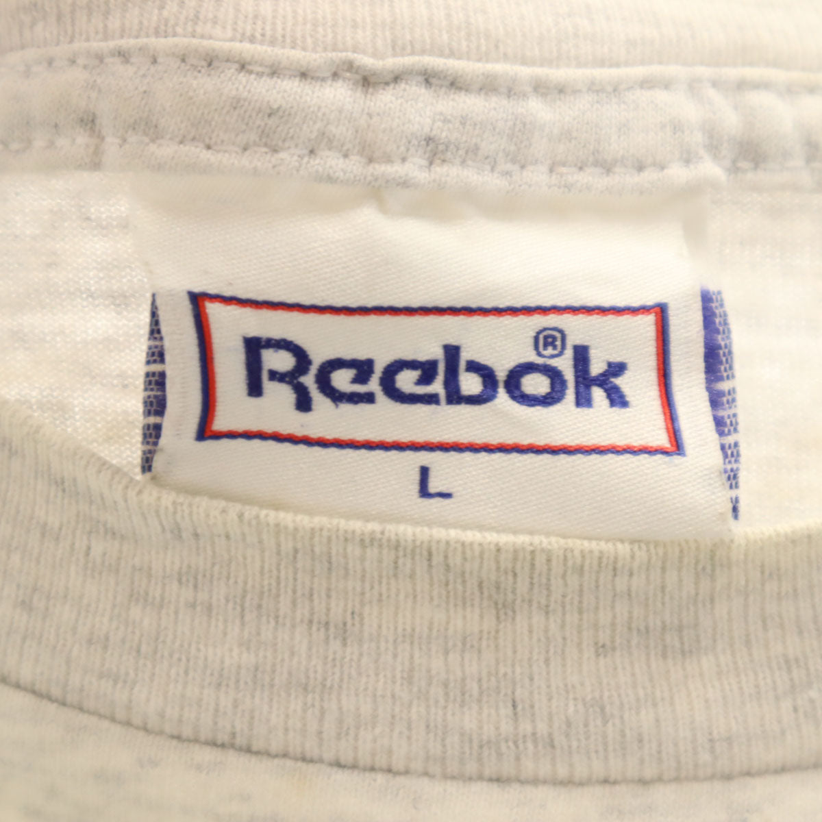 Reebok リーボック 90s USA製 オールド THE pump 半袖 Tシャツ L グレー シングルステッチ メンズ