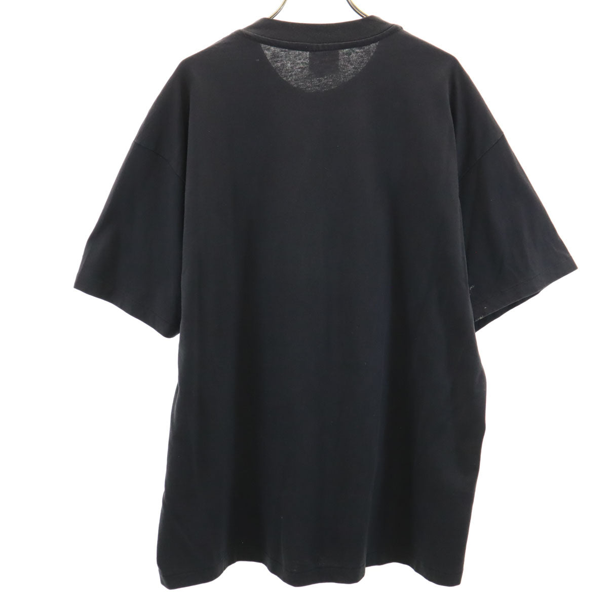 Hanes ヘインズ 90s USA製 オールド アート プリント 半袖 Tシャツ XL ブラック シングルステッチ メンズ