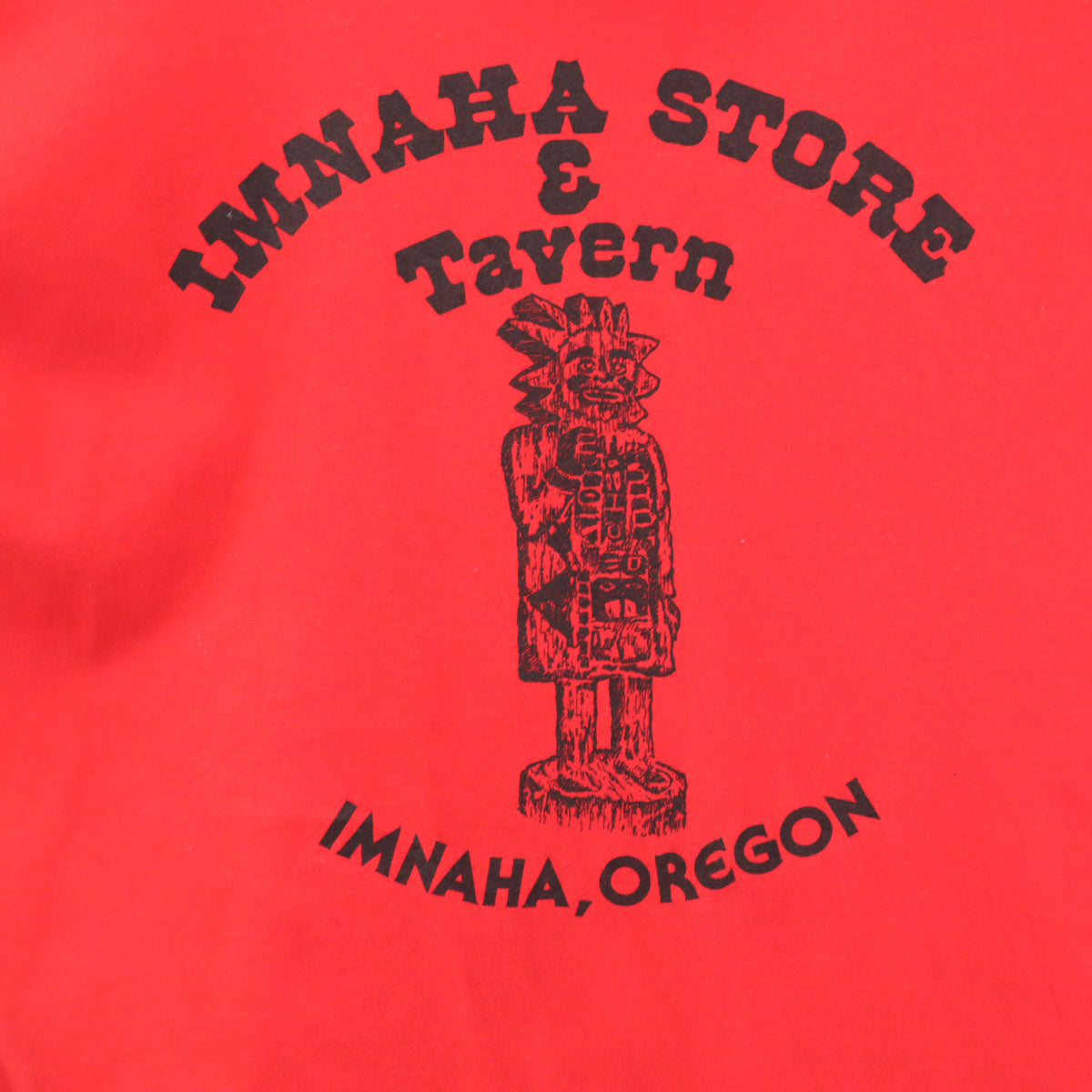 Hanes ヘインズ 90s USA製 オールド イムナハ オレゴン 半袖 Tシャツ L レッド シングルステッチ メンズ