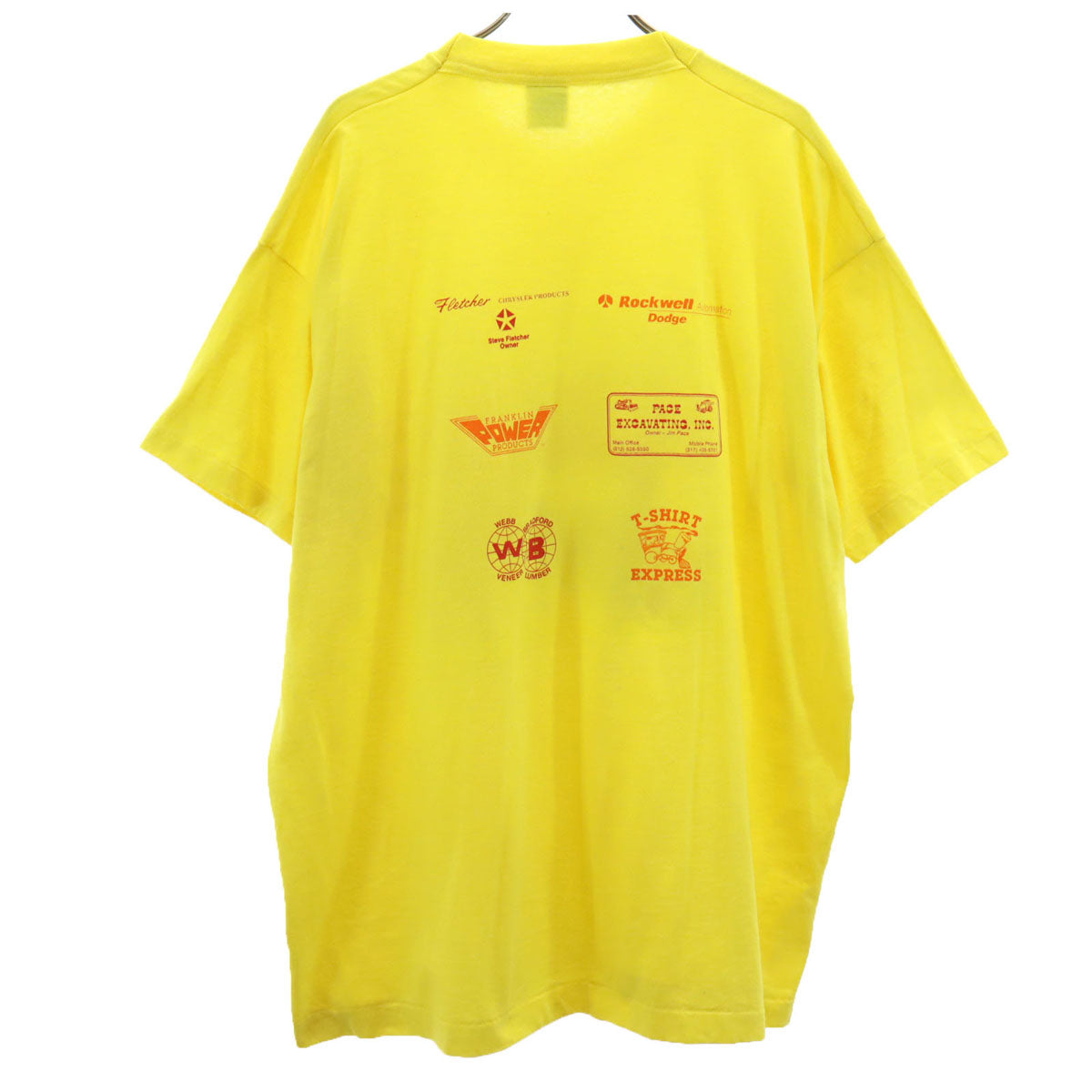 FRUIT OF THE LOOM BEST フルーツオブザルーム ベスト 90s USA製 オールド カーショー 半袖 Tシャツ XL イエロー シングルステッチ メンズ