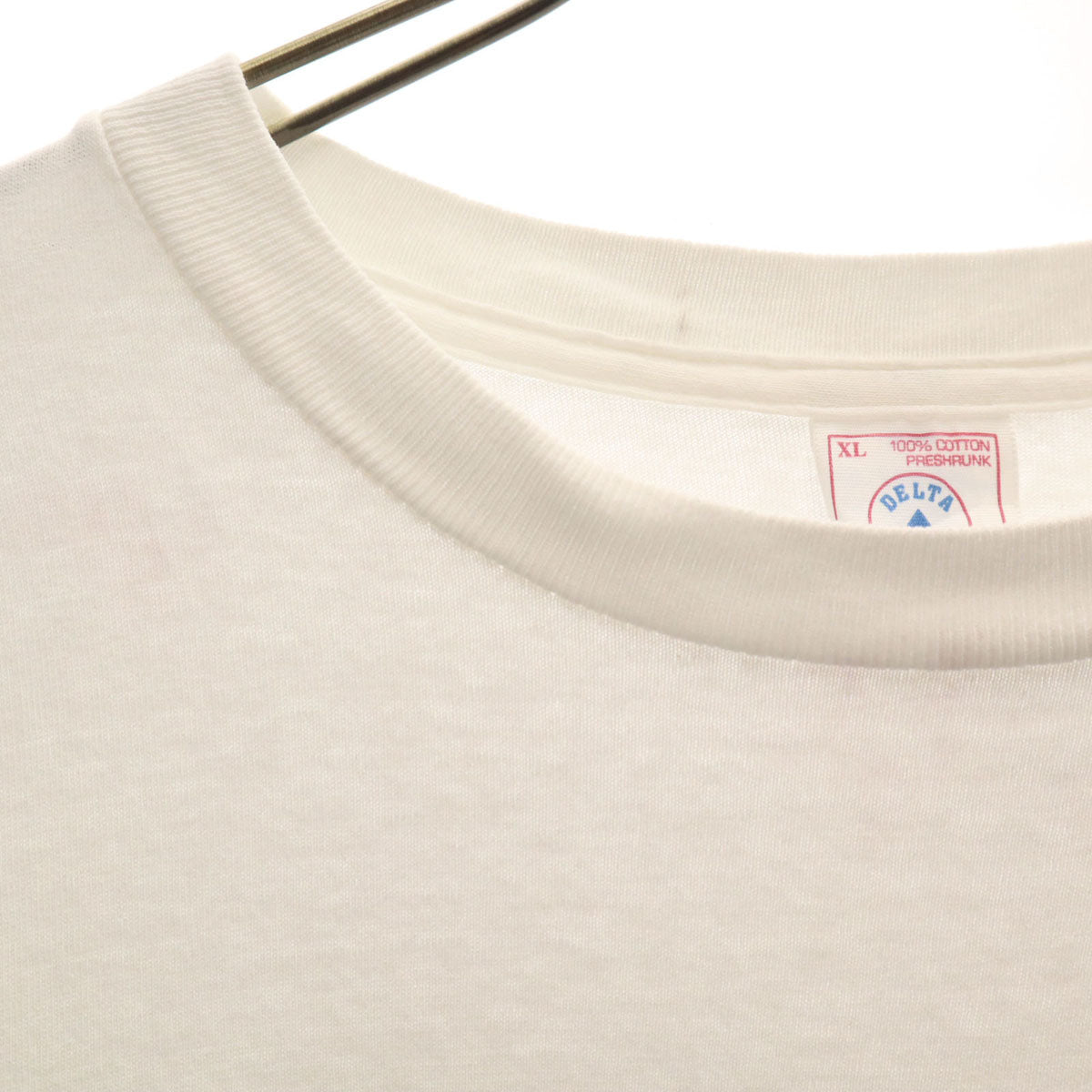 DELTA デルタ 90s オールド 半袖 Tシャツ XL ホワイト シングルステッチ メンズ