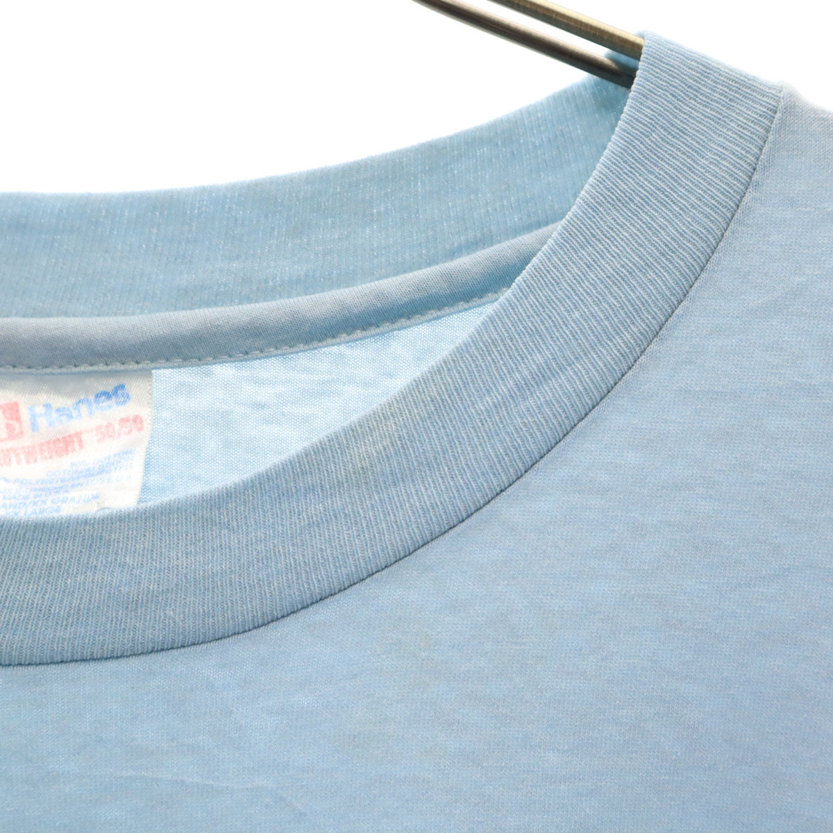 Hanes ヘインズ 90s USA製 オールド 半袖 Tシャツ XXL ブルー ビッグサイズ メンズ