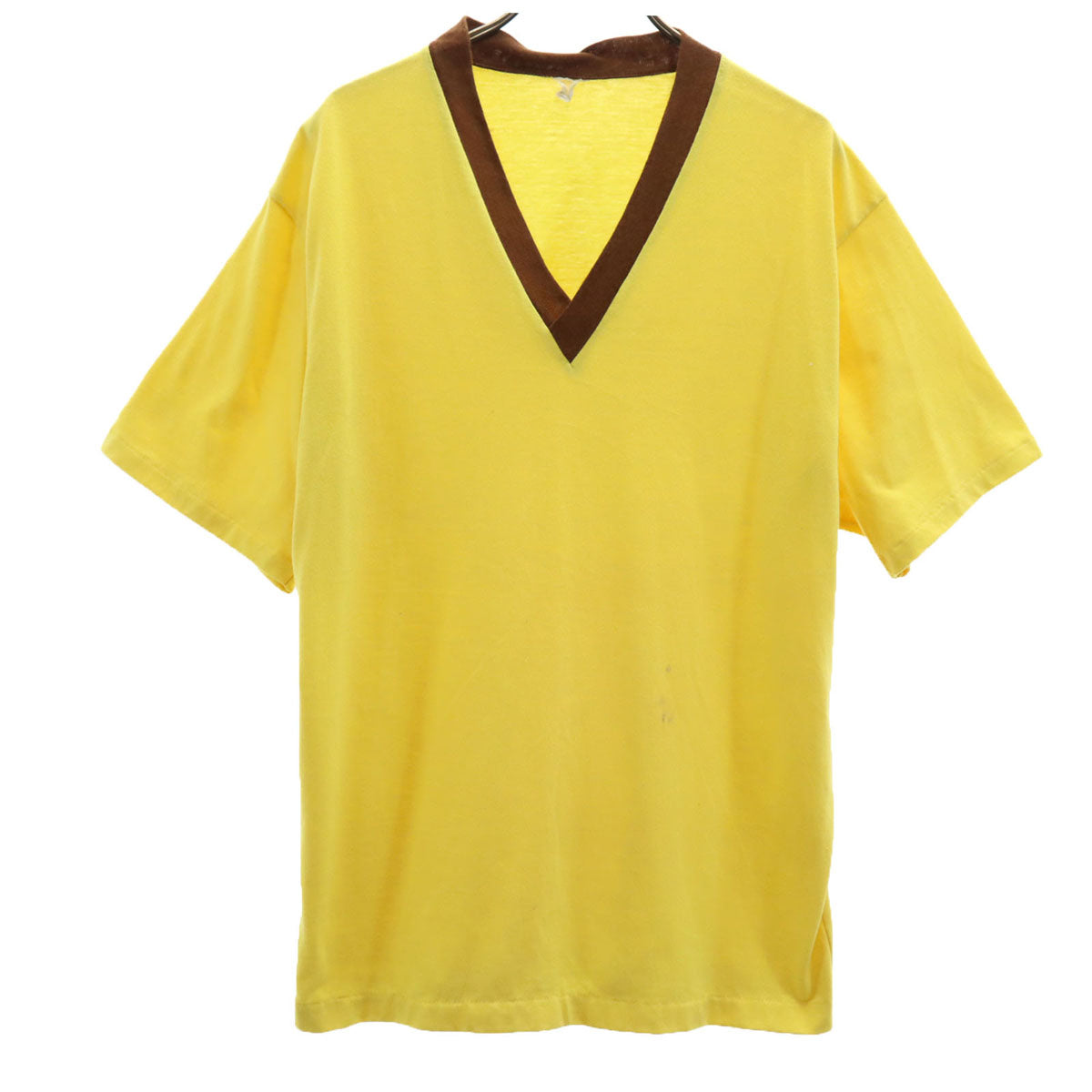 80s ヴィンテージ 半袖 Tシャツ イエロー系 メンズ