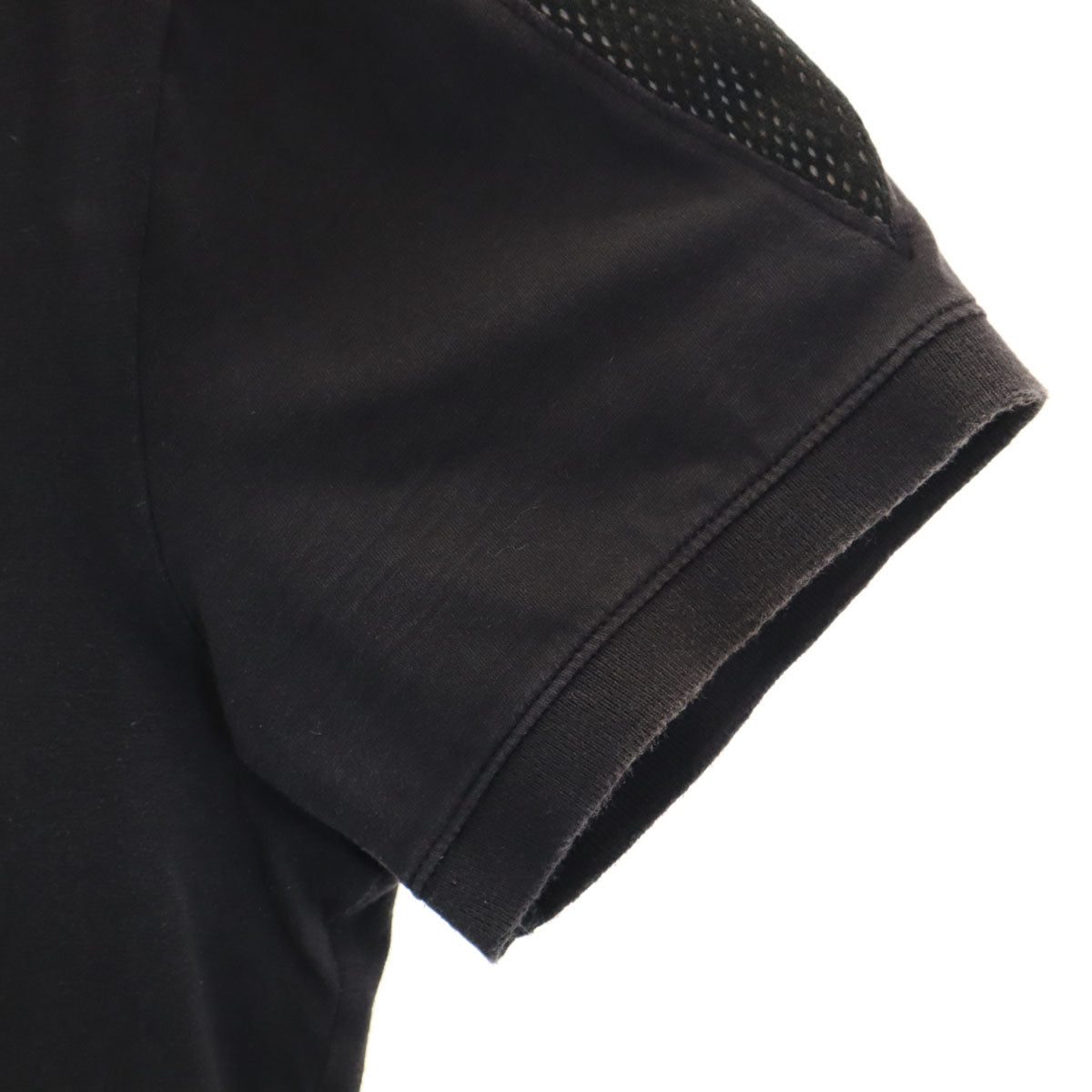 ARMANI EXCHANGE アルマーニエクスチェンジ 半袖 ハーフジップ ポロシャツ M ブラック メンズ