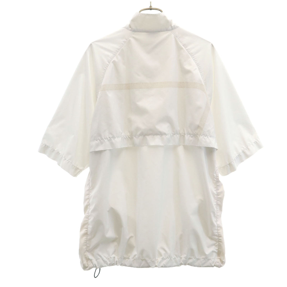 Emporio Armani エンポリオアルマーニ 5分袖 ハーフジップ ジャケット M ホワイト メッシュ メンズ