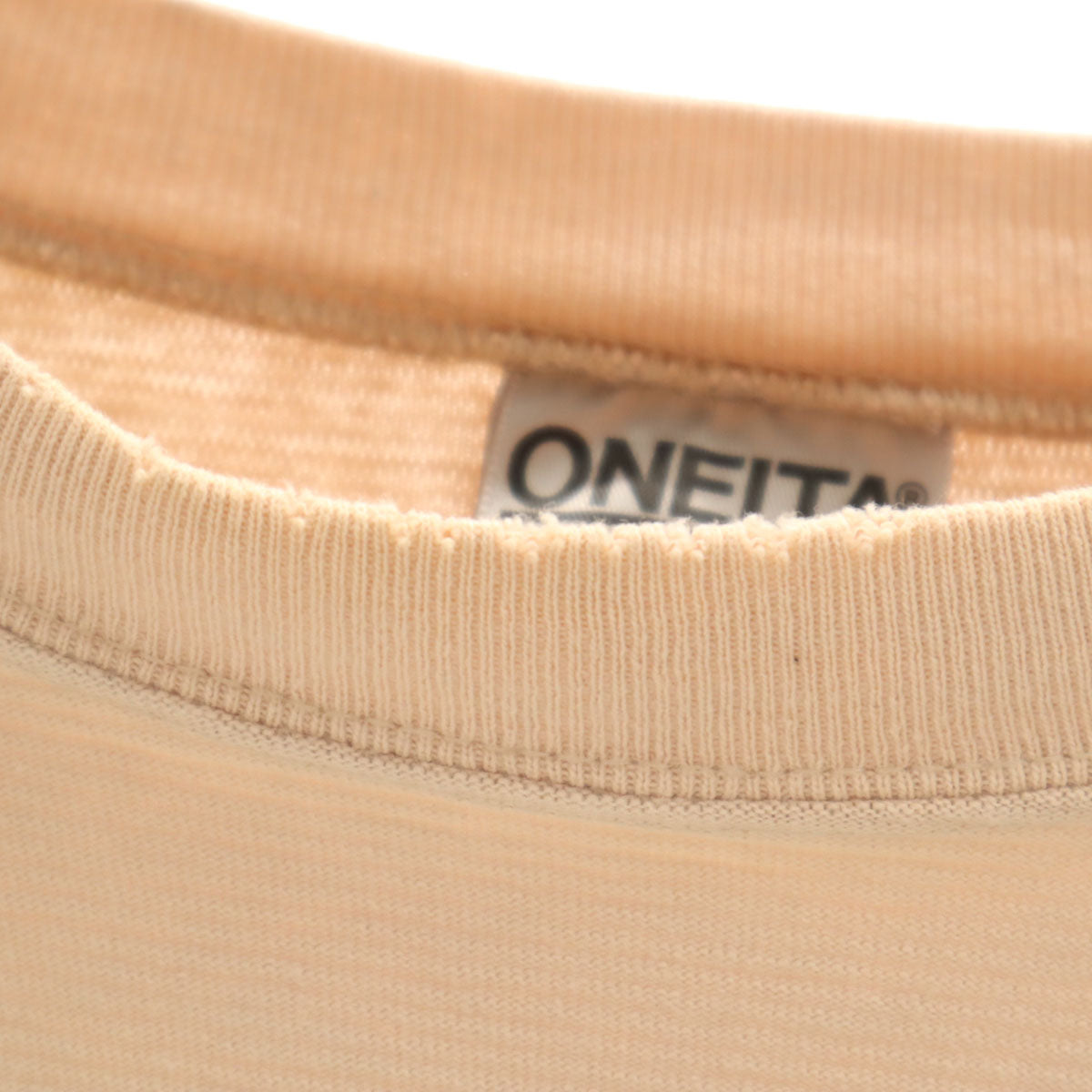ONEITA オニータ 90s USA製 オールド 半袖 Tシャツ XL ピンク系 シングルステッチ メンズ