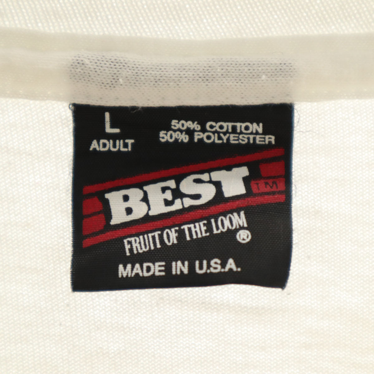 FRUIT OF THE LOOM フルーツオブザルーム 90s USA製 オールド ルート66 半袖 BEST Tシャツ L ホワイト シングルステッチ メンズ
