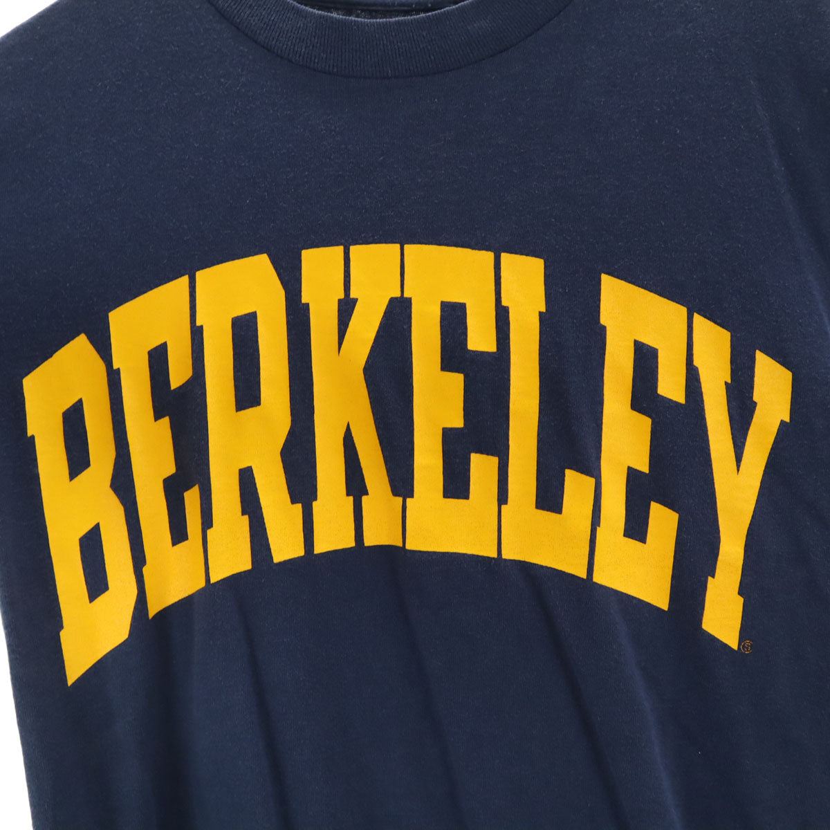 90s BERKELEY オールド 半袖 Tシャツ ネイビー系 シングルステッチ レディース