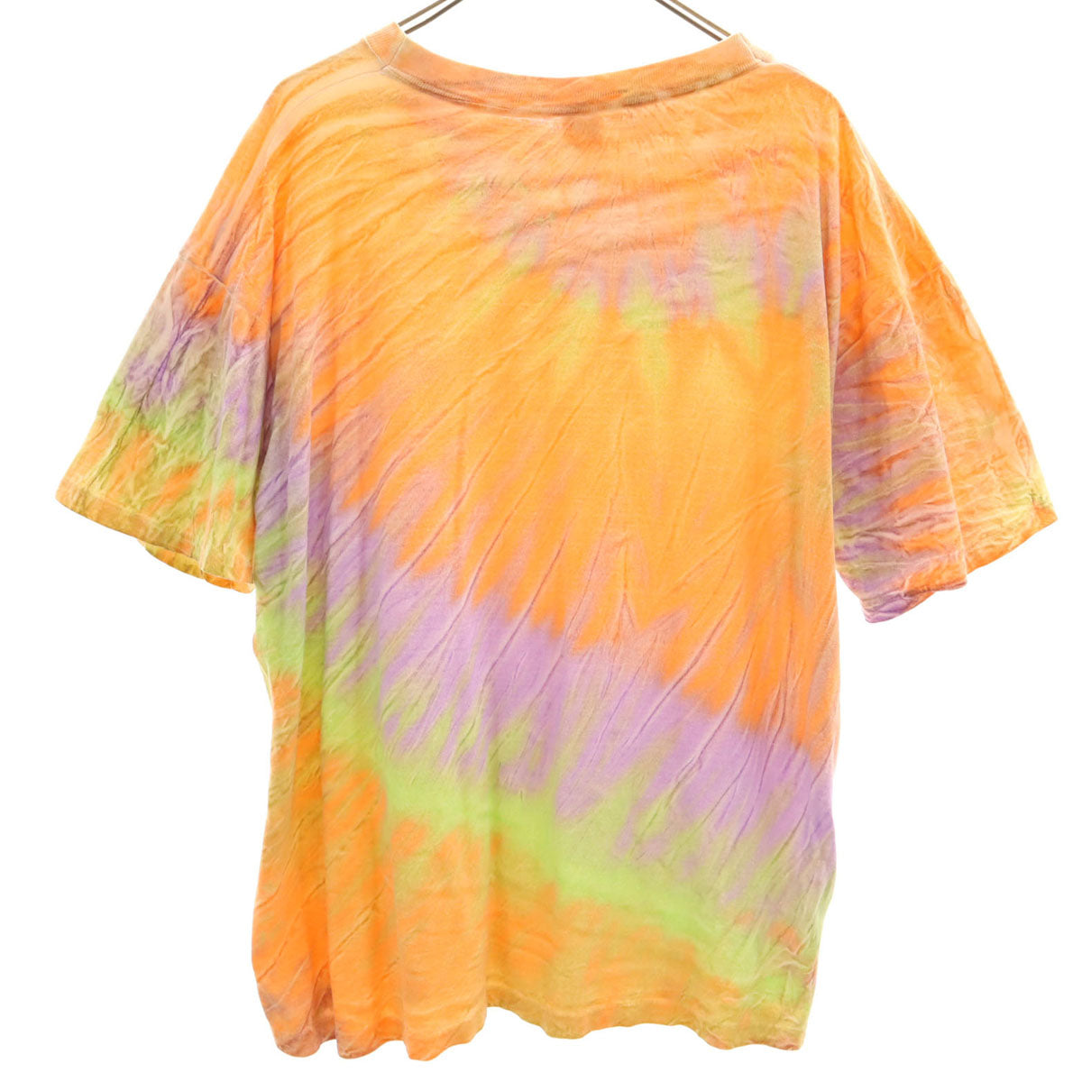 one stop 90s オールド タイダイ 半袖 Tシャツ オレンジ系 メンズ