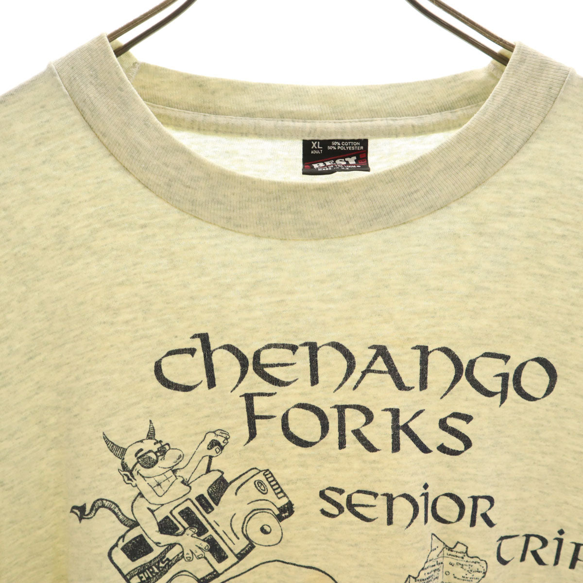 FRUIT OF THE LOOM フルーツオブザルーム 90s USA製 オールド 半袖 Tシャツ XL グレー BEST シングルステッチ メンズ