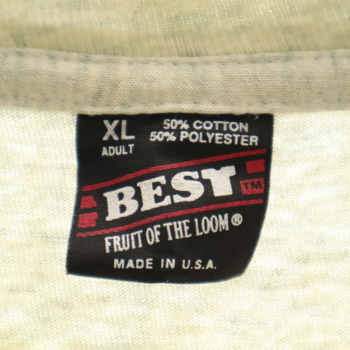 FRUIT OF THE LOOM フルーツオブザルーム 90s USA製 オールド 半袖 Tシャツ XL グレー BEST シングルステッチ メンズ