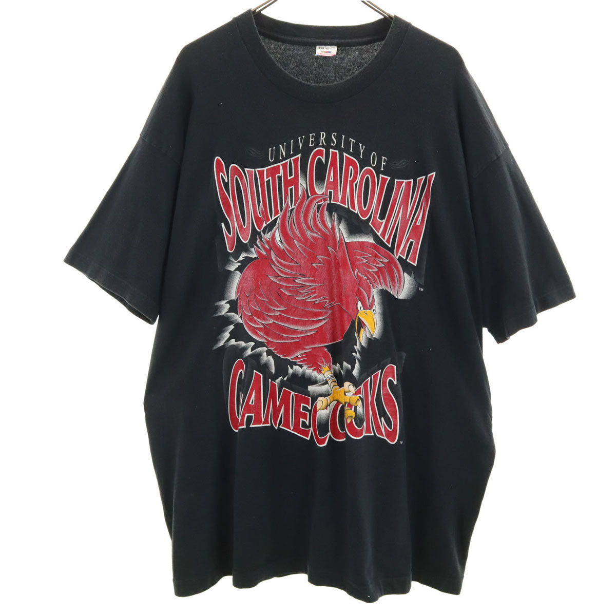 FRUIT OF THE LOOM フルーツオブザルーム 90s USA製 オールド 半袖 Tシャツ XXL 黒 シングルステッチ ビックサイズ メンズ