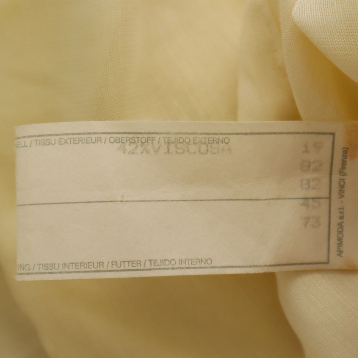 Emporio Armani エンポリオアルマーニ イタリア製 リネンブレンド 半袖 Vネック シャツ 40 アイボリー レディース