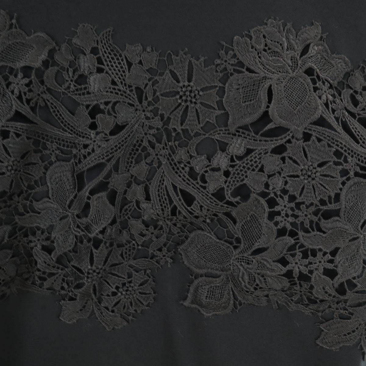 VIVIENNE TAM ヴィヴィアンタム 日本製 レース柄 半袖 Tシャツ 40 ブラック レディース