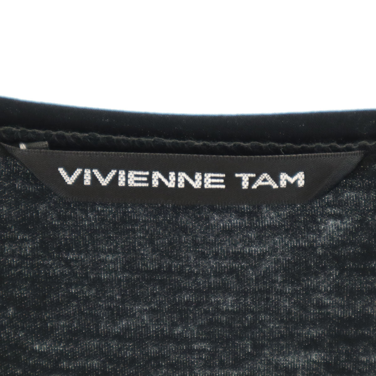 VIVIENNE TAM ヴィヴィアンタム 日本製 レース柄 半袖 Tシャツ 40 ブラック レディース