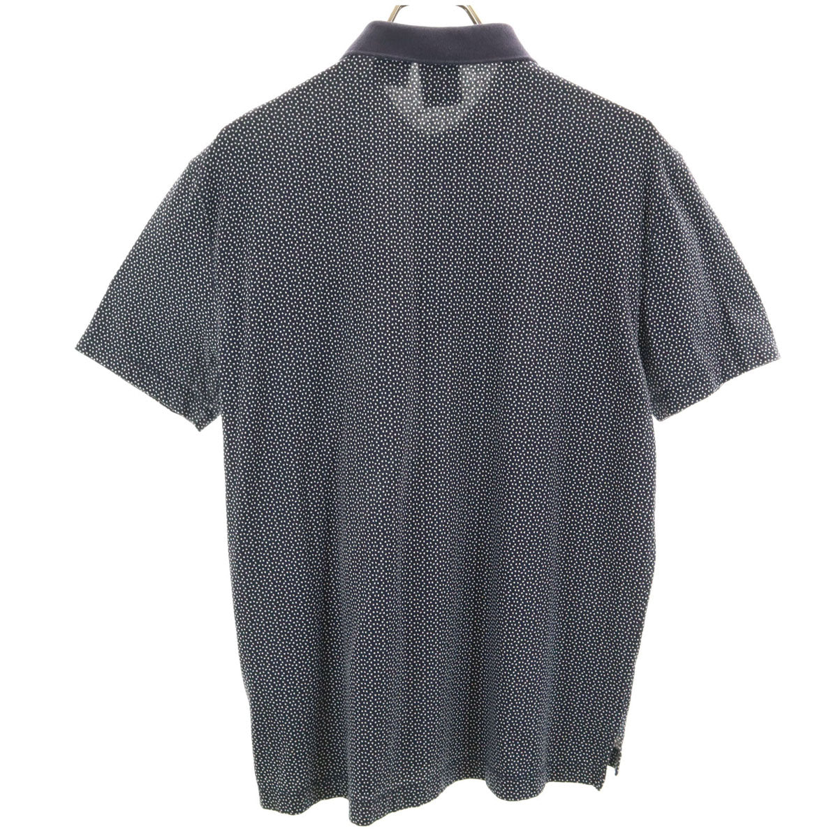 ARMANI EXCHANGE アルマーニエクスチェンジ 総柄 半袖 ポロシャツ M ネイビー メンズ