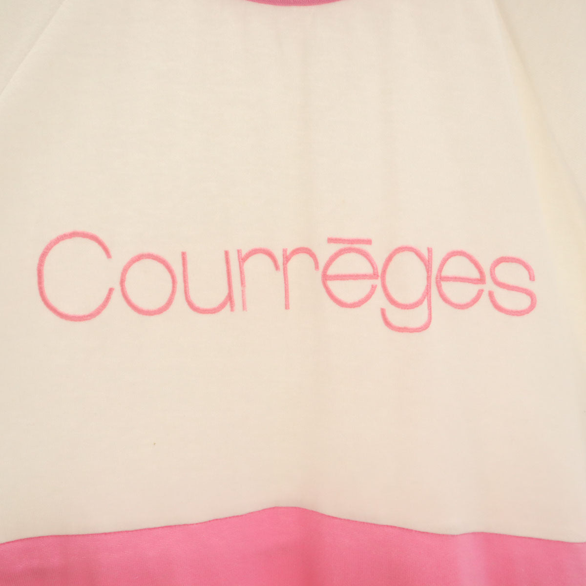 courreges クレージュ 半袖 チュニック Tシャツ M ピンク レディース