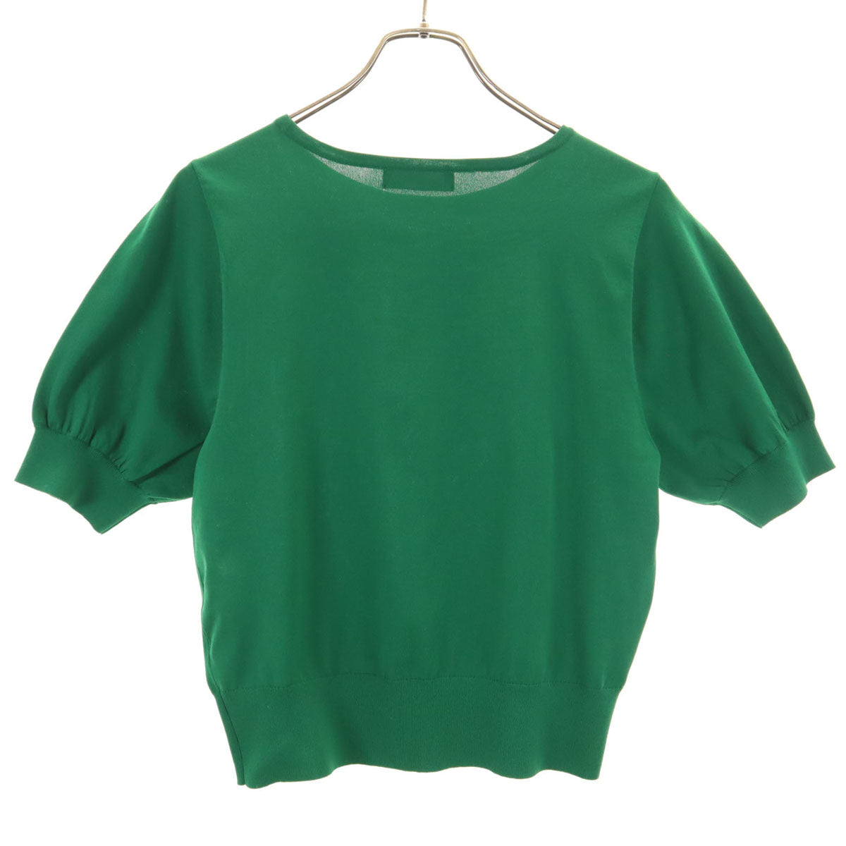 green label relaxing グリーンレーベルリラクシング 半袖 フォルム スリーブ プルオーバー ニット グリーン カットソー ユナイテッドアローズ レディース