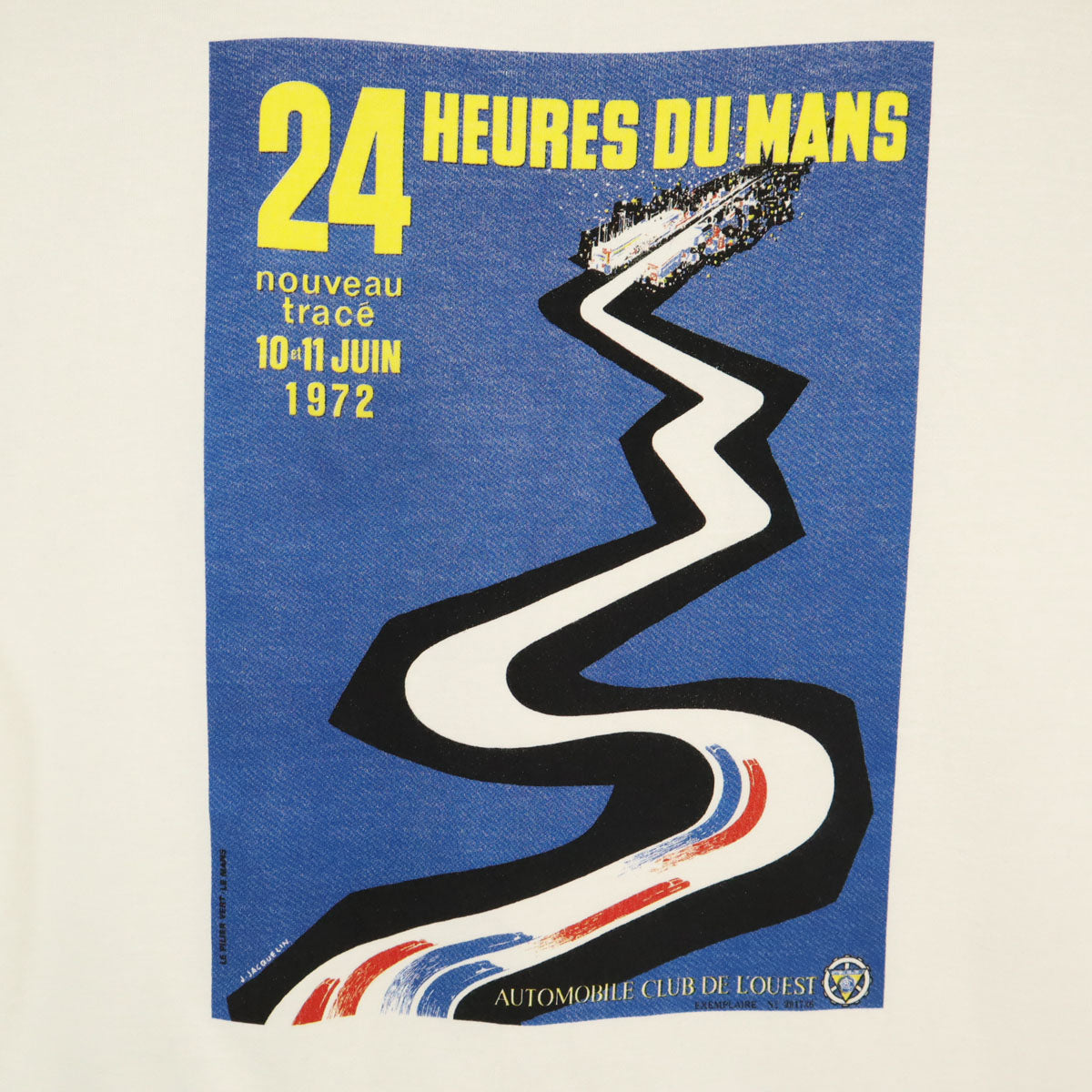 LE MANS ルマン バックプリント 半袖 Tシャツ L 白 24時間レース レディース