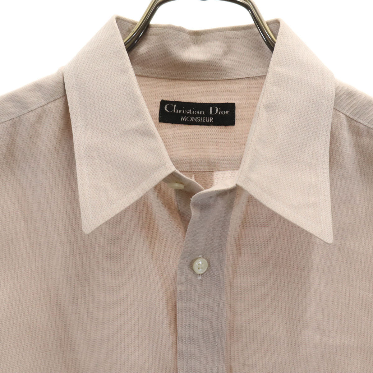 Christian Dior MONSIEUR クリスチャンディオール ムッシュ 90s オールド 長袖 シャツ グレージュ メンズ