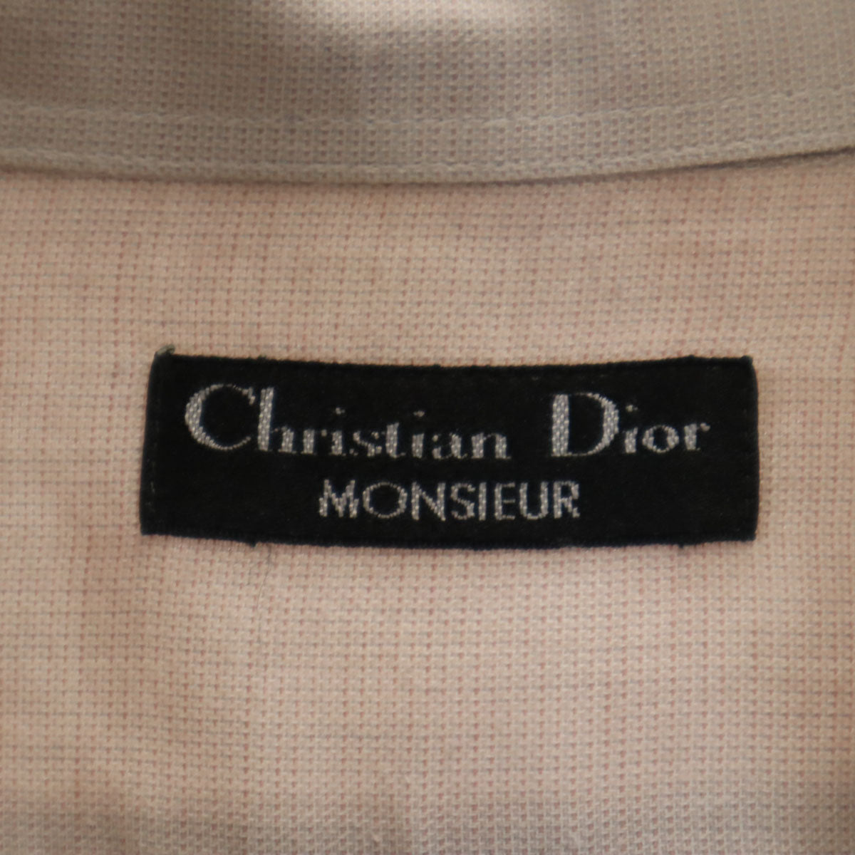 Christian Dior MONSIEUR クリスチャンディオール ムッシュ 90s オールド 長袖 シャツ グレージュ メンズ