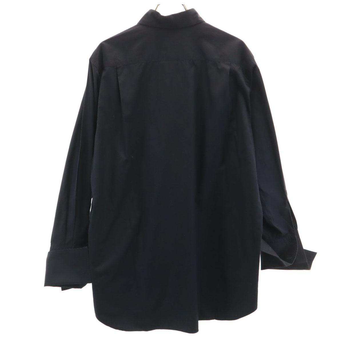 COMME des GARCONS コムデギャルソン 80s 日本製 ヴィンテージ 長袖 ダブルカフス コットンシャツ M ブラック メンズ