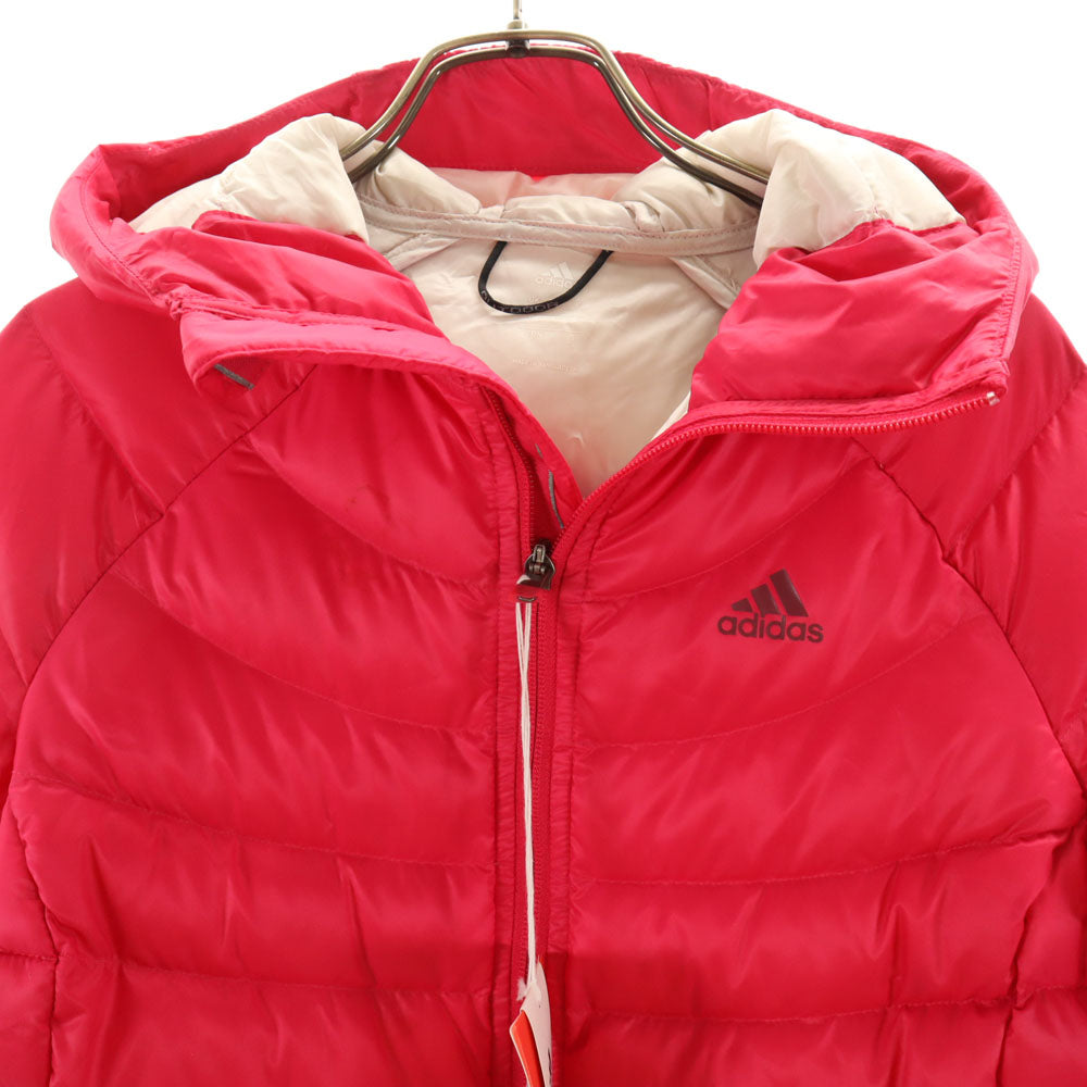 adidas アディダス 未使用 ハイブリッド ダウンジャケット L ショッキングピンク レディース