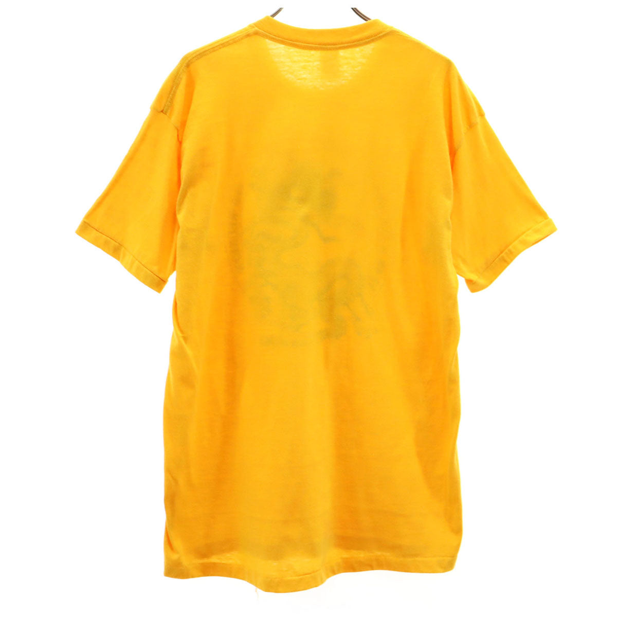 Healthknit ヘルスニット 80s USA製 ヴィンテージ ドラゴン プリント 半袖 Tシャツ XL イエロー シングルステッチ 龍 メンズ