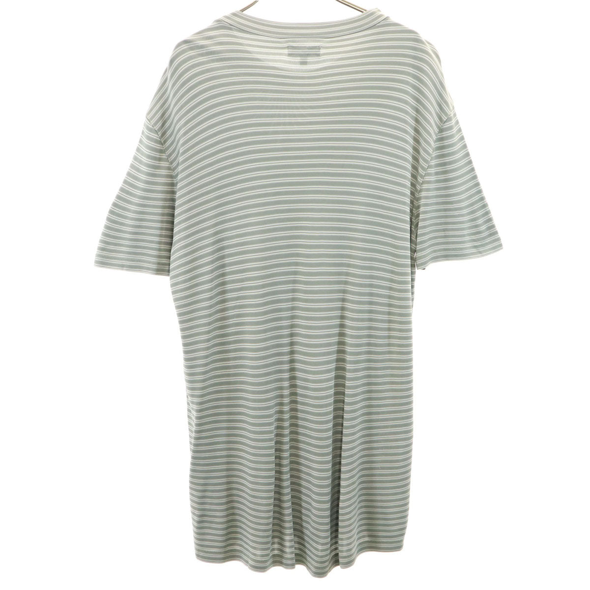 GIORGIO ARMANI ジョルジオアルマーニ イタリア製 ボーダー柄 半袖 Tシャツ L グレー メンズ