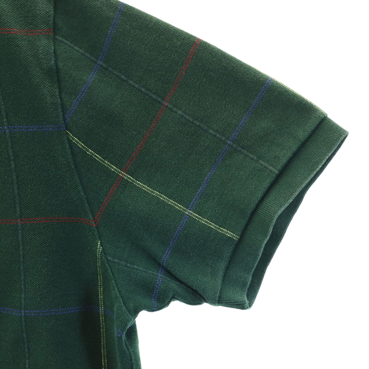 Polo by Ralph Lauren ポロバイラルフローレン チェック柄 半袖 ポロシャツ XL 深緑 鹿の子 メンズ