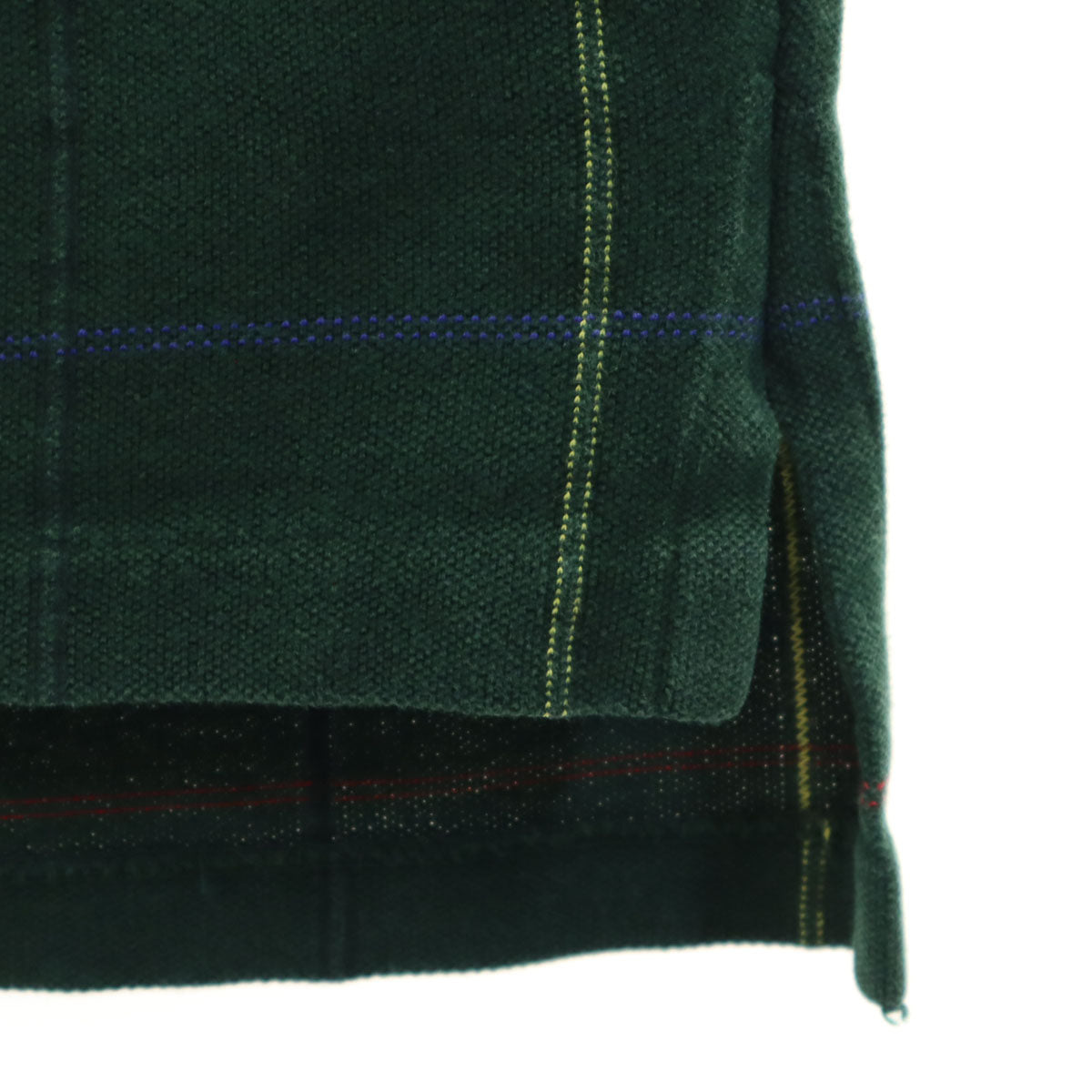 Polo by Ralph Lauren ポロバイラルフローレン チェック柄 半袖 ポロシャツ XL 深緑 鹿の子 メンズ