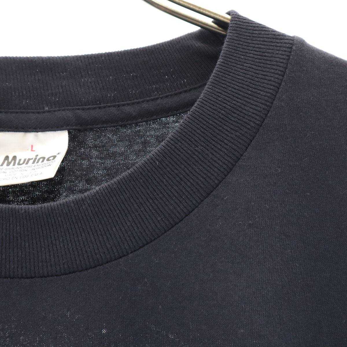 Murina ムリナ 90s USA製 オールド フォトプリント 半袖 Tシャツ L 濃紺 メンズ