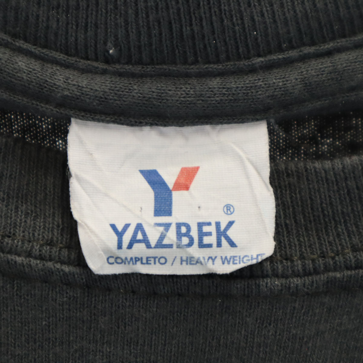 YAZBEK 90s オールド バックプリント 半袖 Tシャツ 3XL チャコールグレー ビッグサイズ メンズ