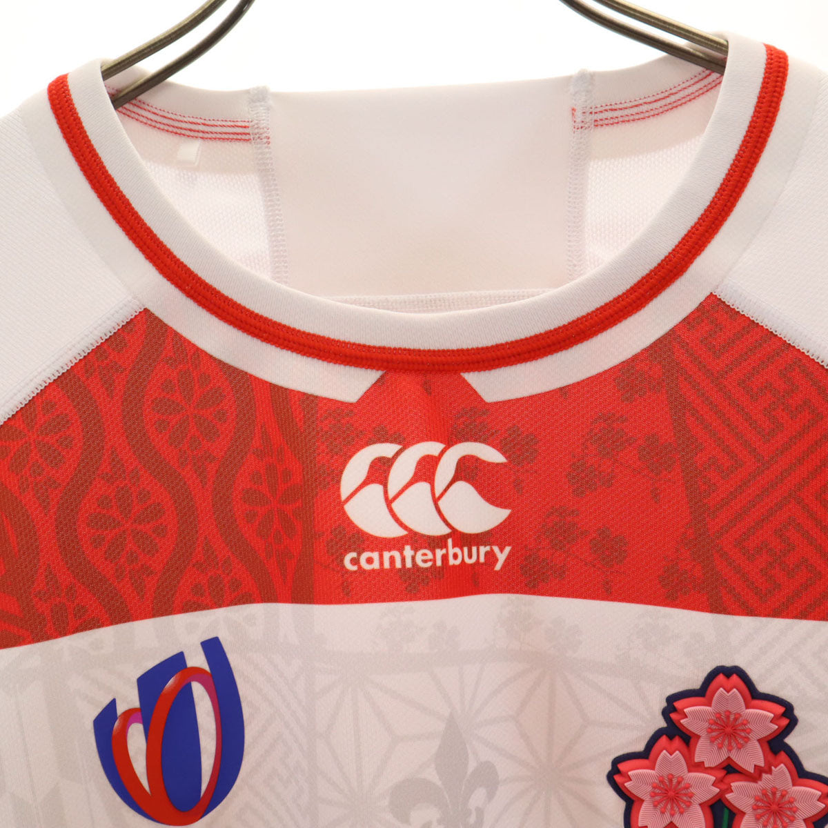 CANTERBURY OF NEW ZEALAND カンタベリー 日本代表ワールドカップ2023 ラグビー 半袖 ユニフォーム L ホワイト メンズ