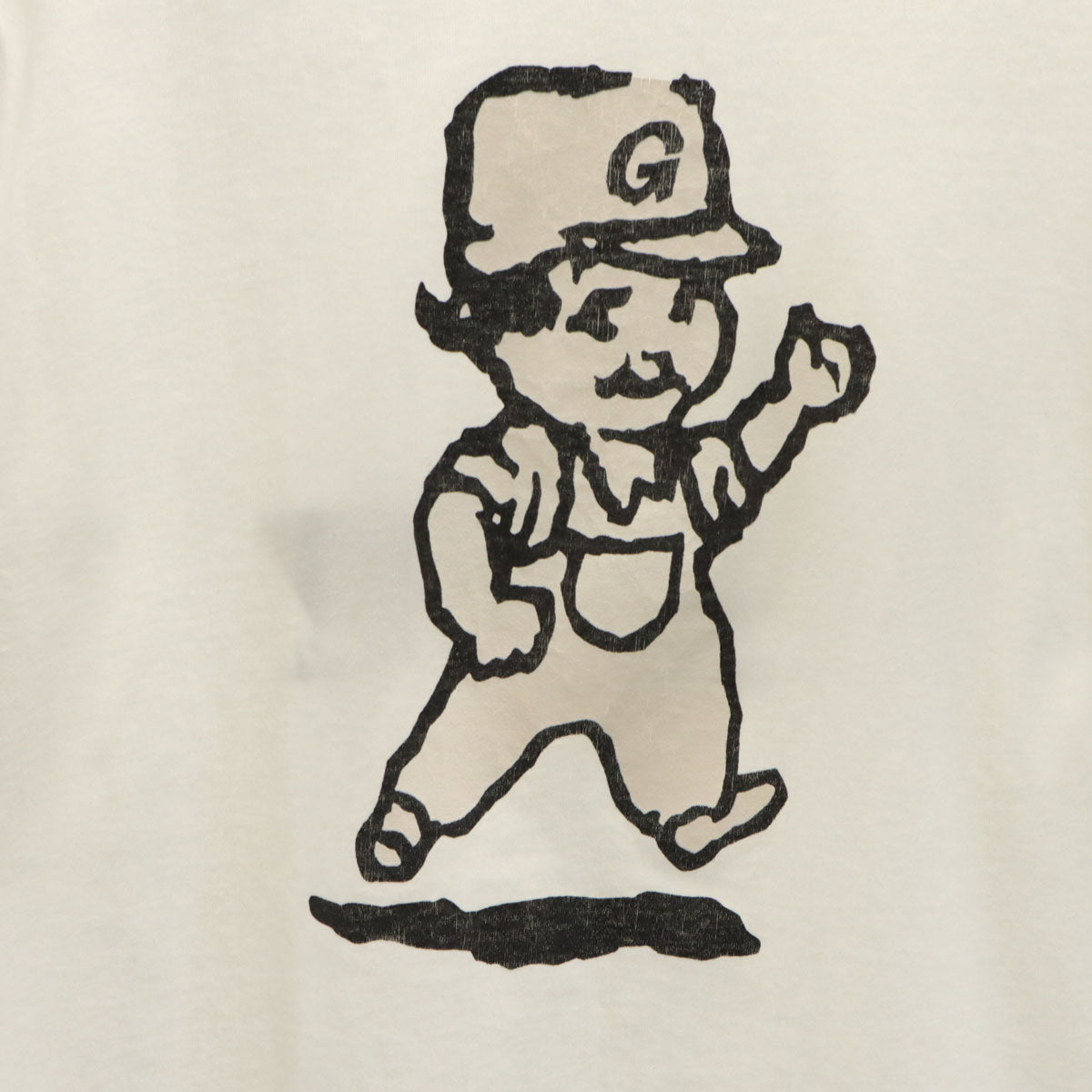 GOUGE 90s USA製 オールド バックプリント 半袖 Tシャツ L ホワイト メンズ