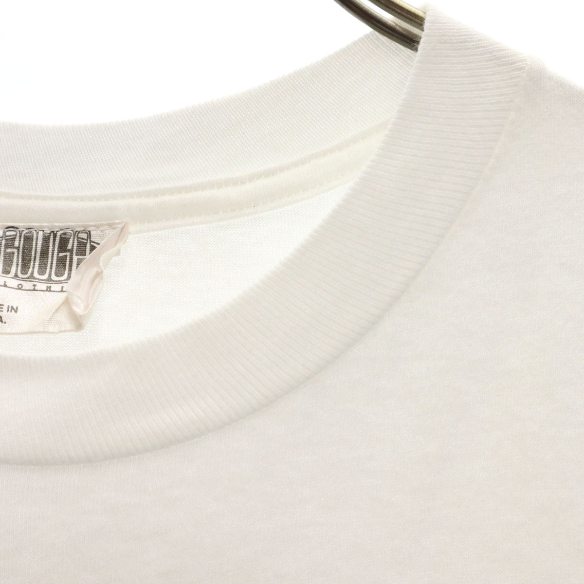 GOUGE 90s USA製 オールド バックプリント 半袖 Tシャツ L ホワイト メンズ
