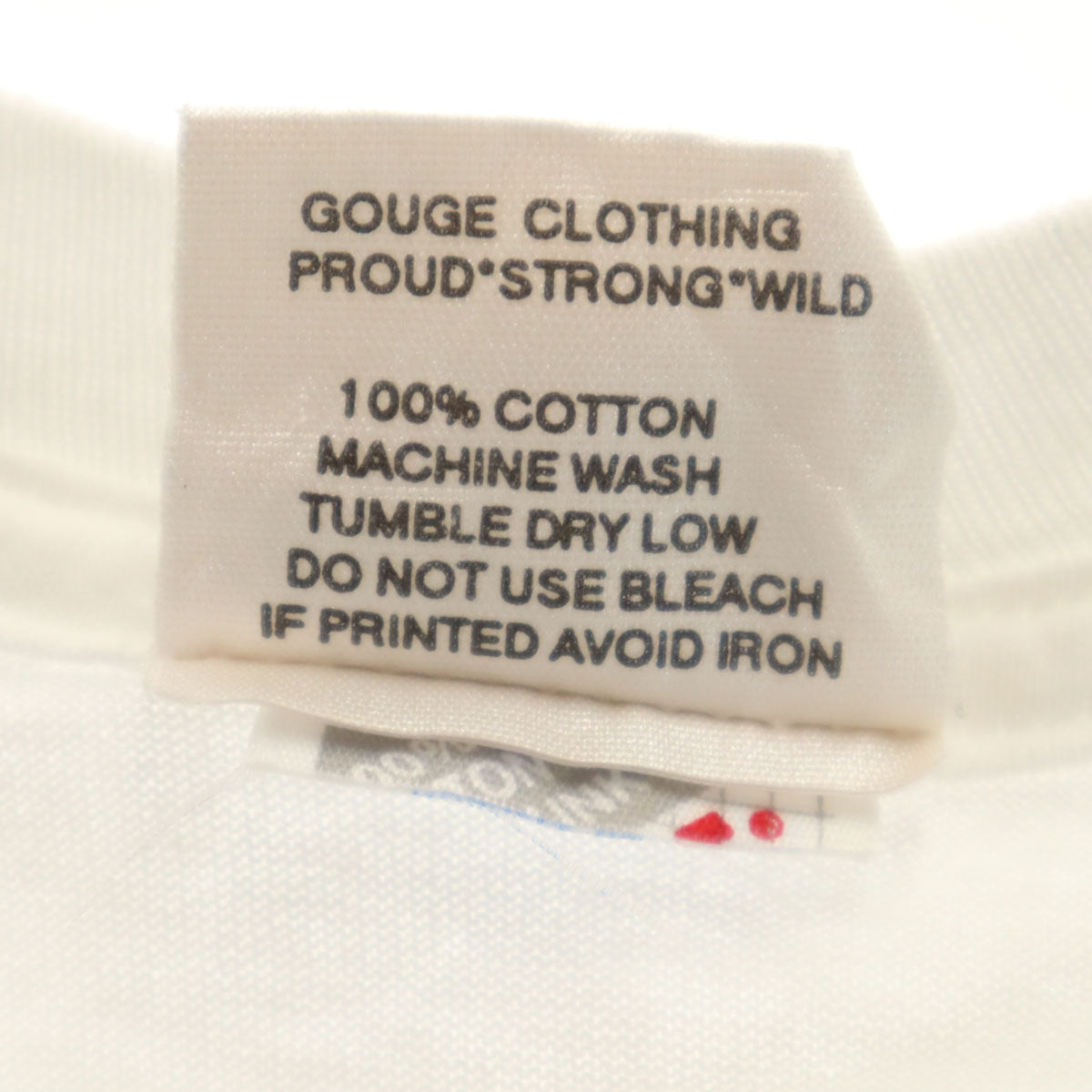 GOUGE 90s USA製 オールド バックプリント 半袖 Tシャツ L ホワイト メンズ
