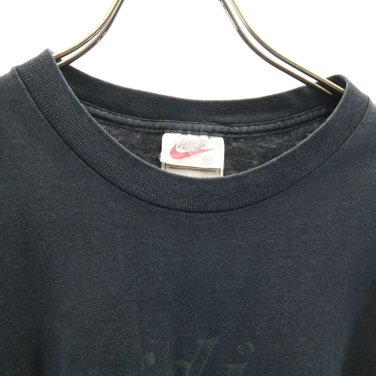 NIKE ナイキ 90s USA製 オールド 白タグ 半袖 Tシャツ S ブラック メンズ