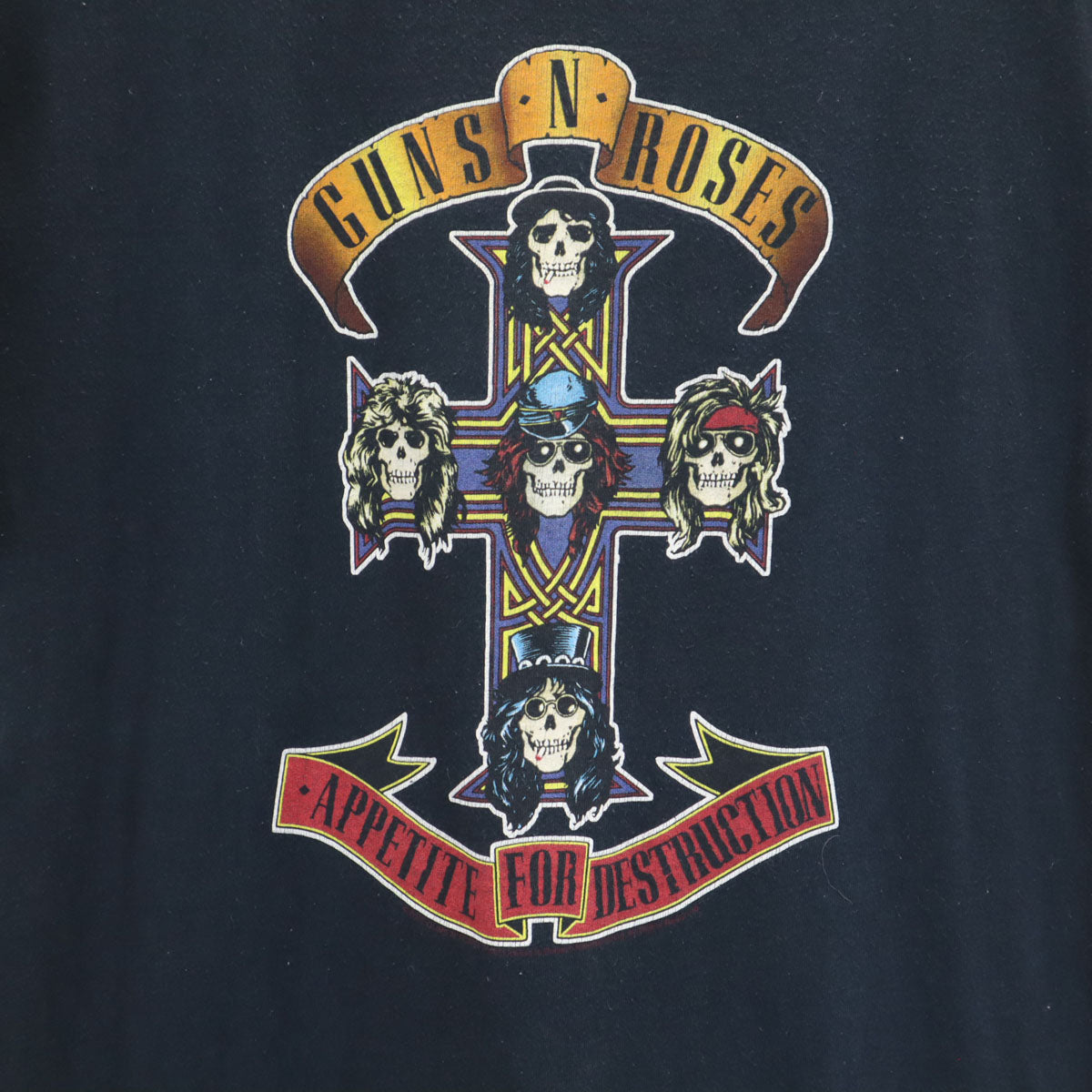 Hanes ヘインズ ガンズアンドローゼズ 半袖 Tシャツ M ブラック ロックバンド メンズ