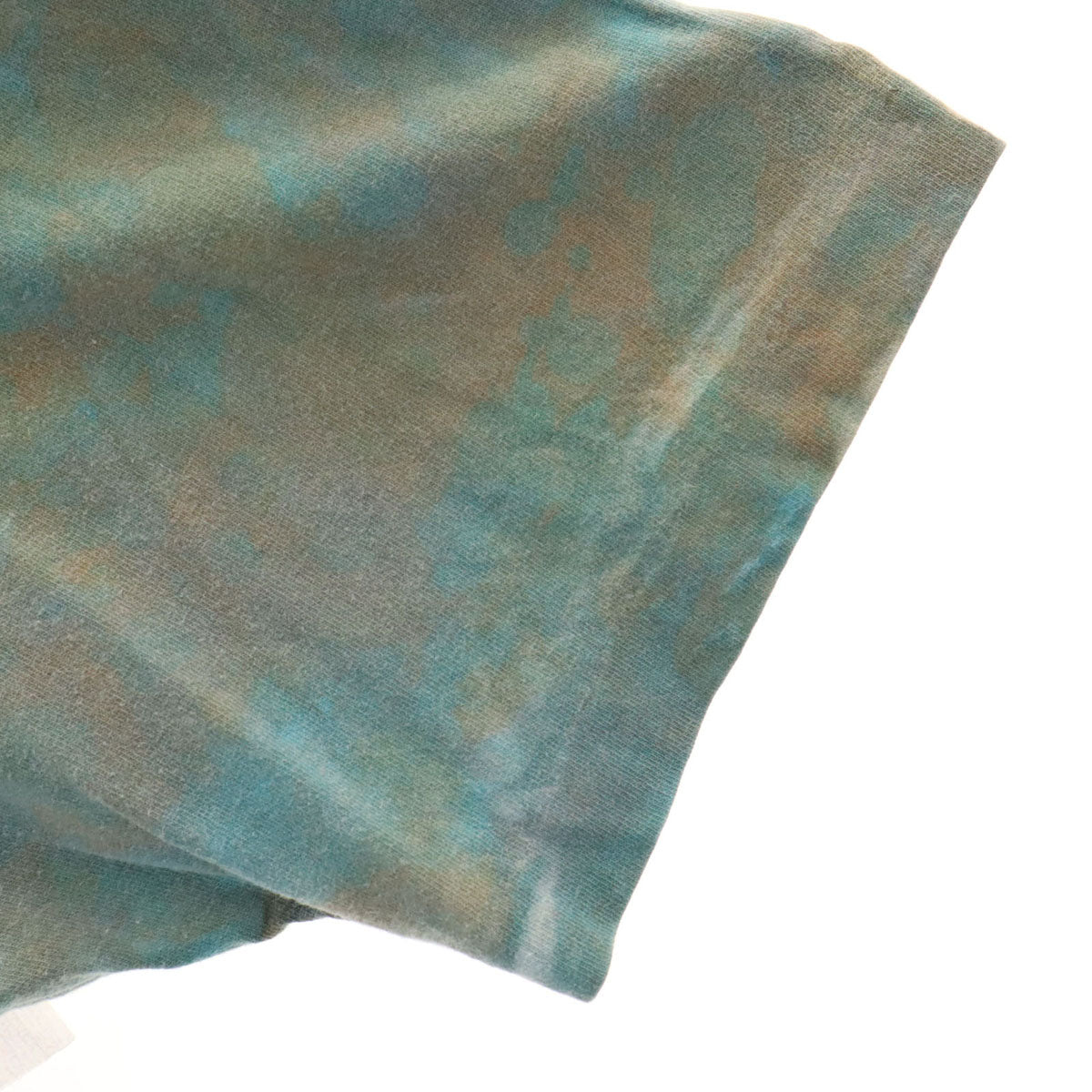 90s オールド QUINKANS 岩絵 半袖 Tシャツ カーキグレー系 シングルステッチ アート メンズ