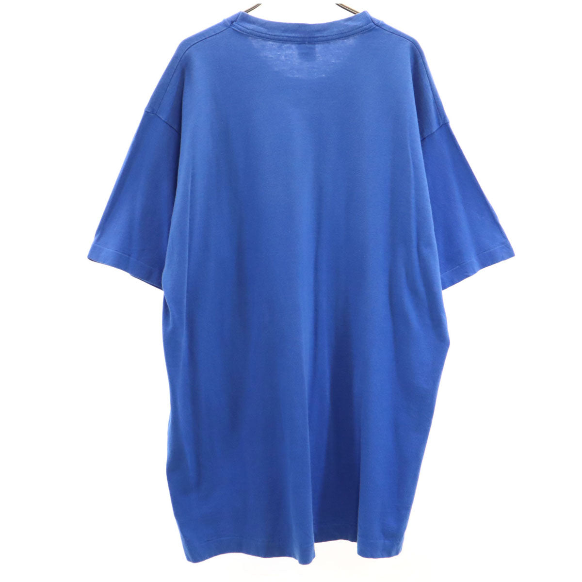 FRUIT OF THE LOOM フルーツオブザルーム 90s USA製 オールド バイク プリント 半袖 Tシャツ XL ブルー シングルステッチ メンズ