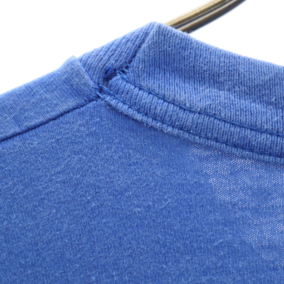 FRUIT OF THE LOOM フルーツオブザルーム 90s USA製 オールド バイク プリント 半袖 Tシャツ XL ブルー シングルステッチ メンズ